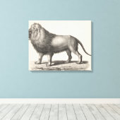 Brodtmann Lion Sketch Leinwanddruck (Insitu (Holzboden))
