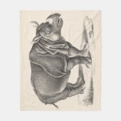 Brodtmann Rhinoceros Sketch Fleecedecke (Vorderseite)