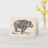 Brodtmann Rhinoceros Sketch Karte (Gelbe Blume)