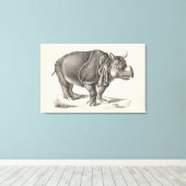 Brodtmann Rhinoceros Sketch Leinwanddruck (Insitu (Holzboden))
