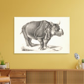 Brodtmann Rhinoceros Sketch Leinwanddruck (Insitu (Wohnzimmer))