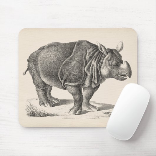 Brodtmann Rhinoceros Sketch Mousepad (Mit Mouse)