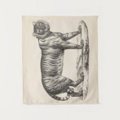 Brodtmann Tiger Sketch Wandteppich (Vorderseite)