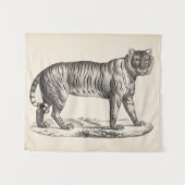 Brodtmann Tiger Sketch Wandteppich (Vorderseite (Horizontal))