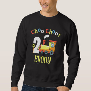 Brody Choo Choo Zwei Zug 2. Geburtstag 2 Sweatshirt