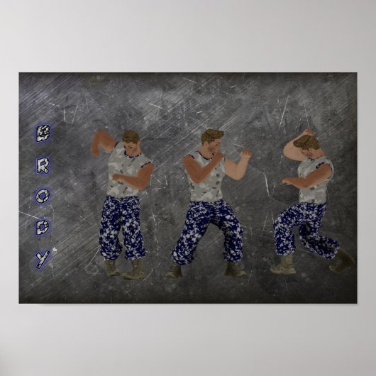 Brody Fighter Poster (Vorne)