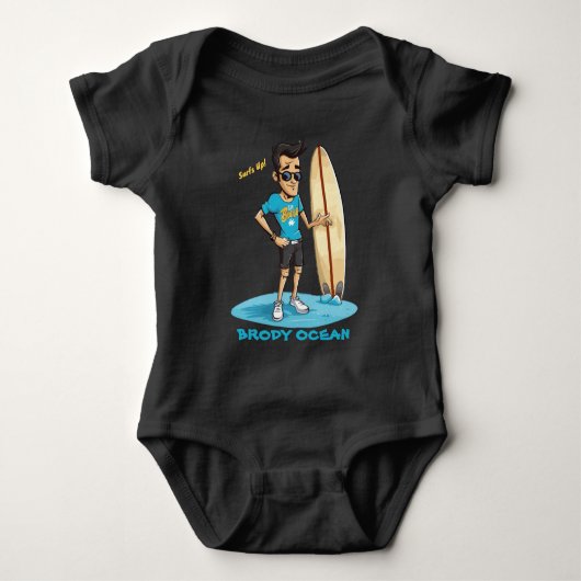 Brody Ocean Wavecrest Baby Strampler (Vorderseite)