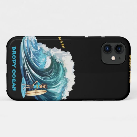 Brody Ocean Wavecrest Case-Mate iPhone Hülle (Rückseite (Horizontal))