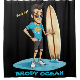 Brody Ocean Wavecrest Duschvorhang