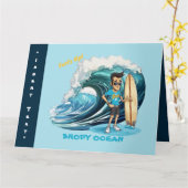 Brody Ocean Wavecrest Karte (Gelbe Blume)