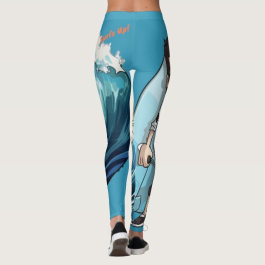 Brody Ocean Wavecrest Leggings (Rückseite)