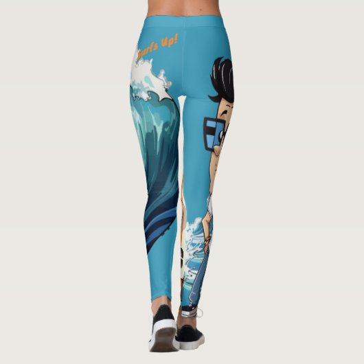 Brody Ocean Wavecrest Leggings (Rückseite)