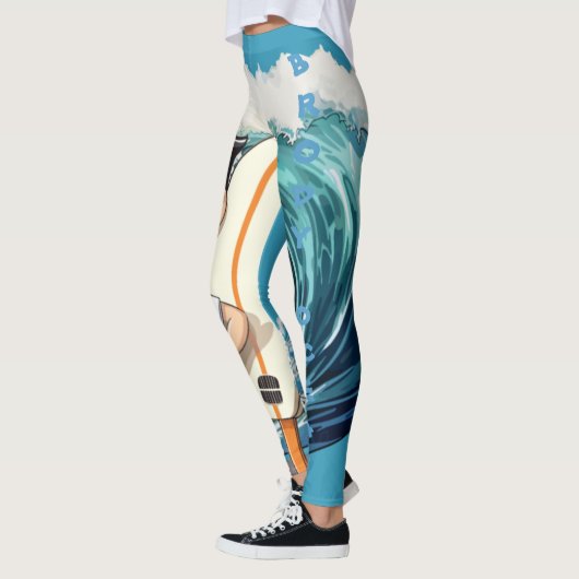 Brody Ocean Wavecrest Leggings (Links)