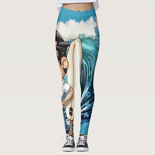 Brody Ocean Wavecrest Leggings (Vorderseite)