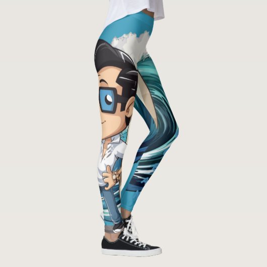 Brody Ocean Wavecrest Leggings (Rechts)