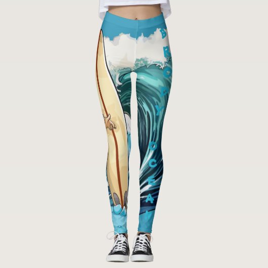 Brody Ocean Wavecrest Leggings (Vorderseite)