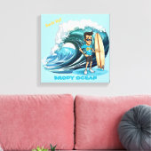 Brody Ocean Wavecrest Leinwanddruck (Insitu (Wohnzimmer))