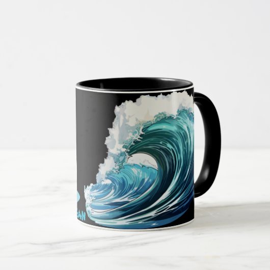 Brody Ocean Wavecrest Tasse (VorderseiteRechts)
