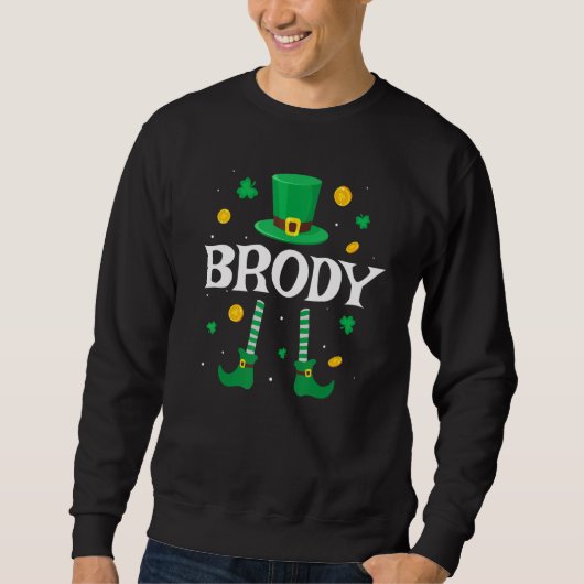 Brody Saint Patrick S Day Leprechaun Kostüm Bro Sweatshirt (Vorderseite)