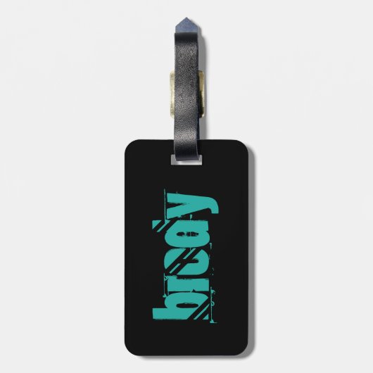 Brody schwarzer und blauer Gepäck-Umbau Gepäckanhänger (Rückseite vertikal)