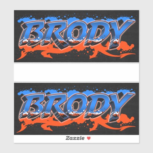 Brody Vorname Name Graffiti Aufkleber Sticker (Blatt)
