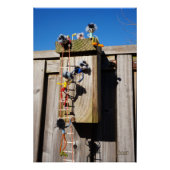 Broedkast vogelhuisje dat beklommen fubby's poster (Vorderseite)