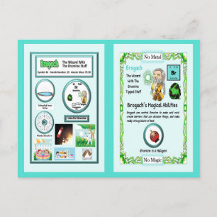 Brogach - Bromine Trading Card Postkarte