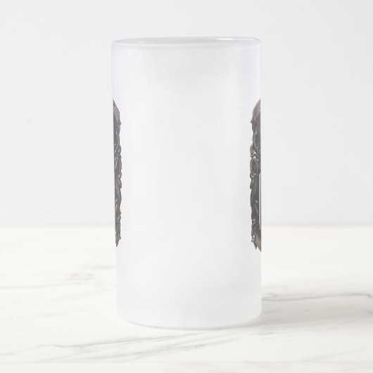 Brogan-Wappen-Tasse Mattglas Bierglas (Mittel)