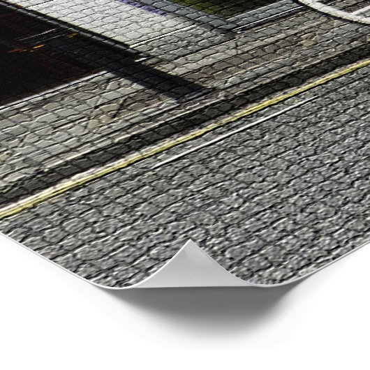 Brogans Bar Color Mosaik Poster (Ecke)