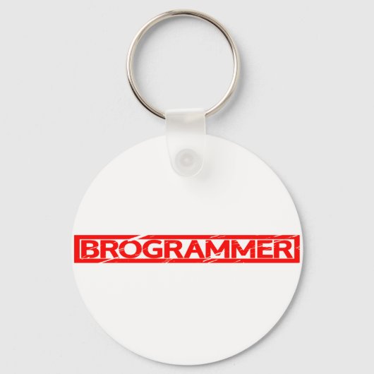 Brogrammer-Briefmarke Schlüsselanhänger (Vorderseite)