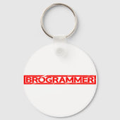 Brogrammer-Briefmarke Schlüsselanhänger (Rückseite)
