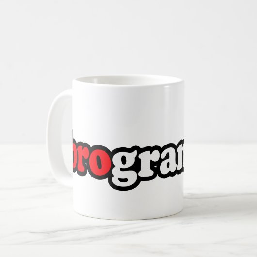 BROGRAMMER KAFFEETASSE (Vorderseite Links)