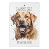 Broholmer Dog inspiriert Zwischenablage Mini Klemmbrett (Rückseite)