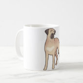 Broholmer Hund Zauber Kaffeetasse (Vorderseite Links)