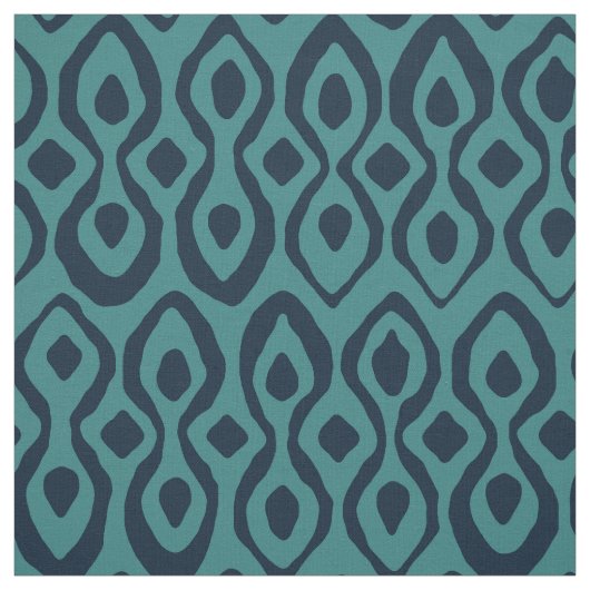 Brokat-Indigoblau Stoff (Muster)