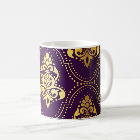 Brokatmuster Kaffeetasse (VorderseiteRechts)