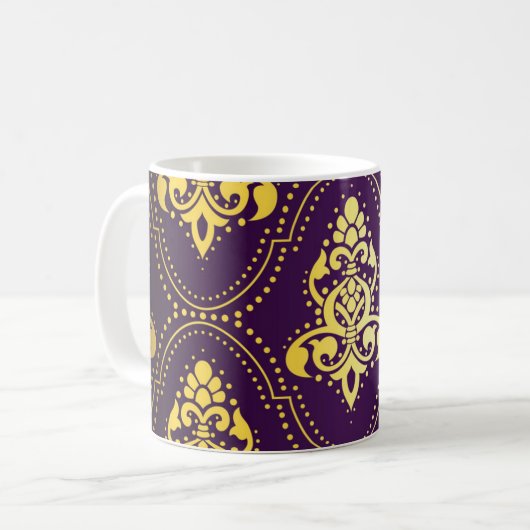 Brokatmuster Kaffeetasse (Vorderseite Links)