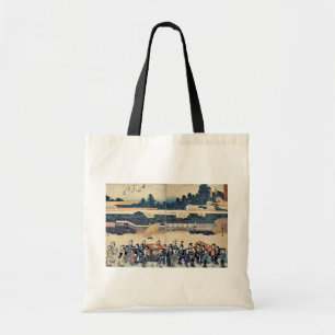 Brokatparade durch Utagawa, Hiroshige Tragetasche