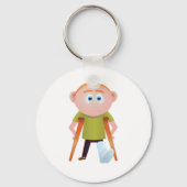 Broke Leg Schlüsselanhänger (Vorderseite)