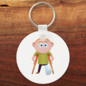 Broke Leg Schlüsselanhänger (Vorderseite)