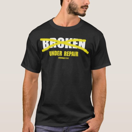 BROKEN, aber repariert T-Shirt (Vorderseite)