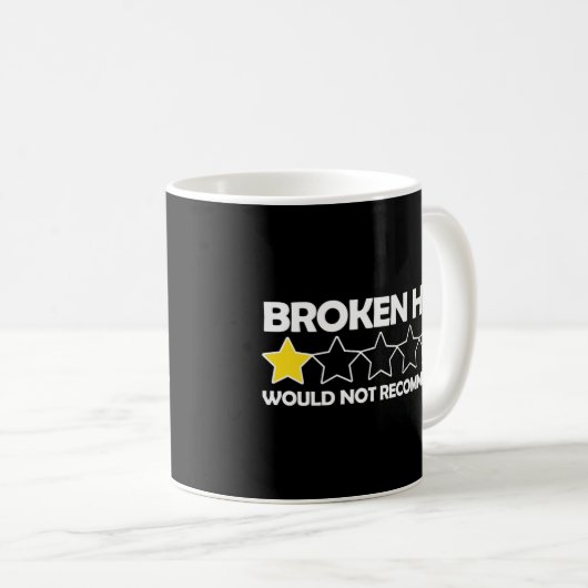 Broken Angesagt würde keinen Angesagten Ersatz emp Kaffeetasse (VorderseiteRechts)
