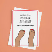 Broken Ankle Funny Karte