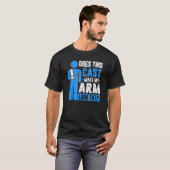 Broken Arm Cast Joke Recovery Get Well Soon T-Shirt (Vorne ganz)