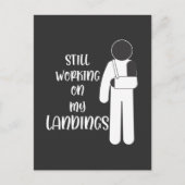 Broken Arm Get Well Stuntman Kid Postkarte (Vorderseite)