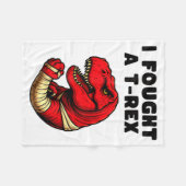 Broken Arm Recovery T-rex Kids Boys Dinosaur  Fleecedecke (Vorderseite (Horizontal))