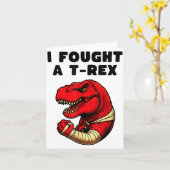 Broken Arm Recovery T-rex Kids Boys Dinosaur  Karte (Gelbe Blume)