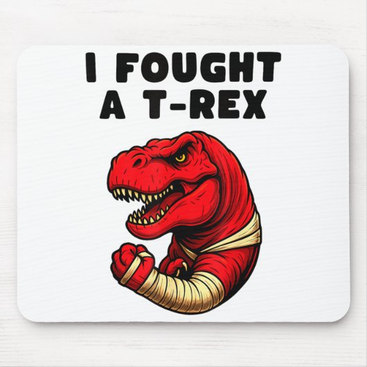 Broken Arm Recovery T-rex Kids Boys Dinosaur  Mousepad (Vorne)