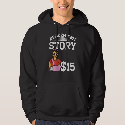 Broken Arm Story 15 BACKPRINT Broken Bone Hoodie (Vorderseite)