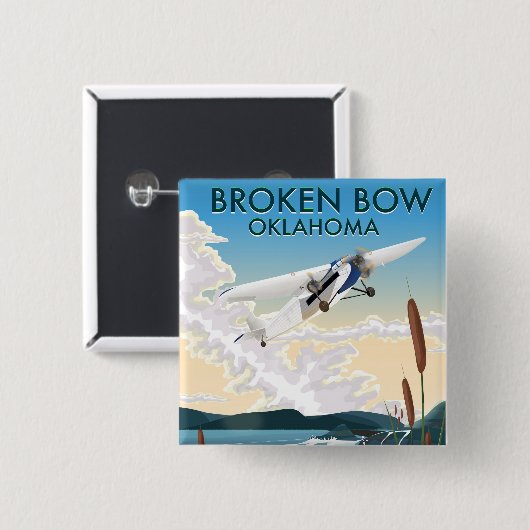 Broken Bow Oklahoma Button (Vorne & Hinten)